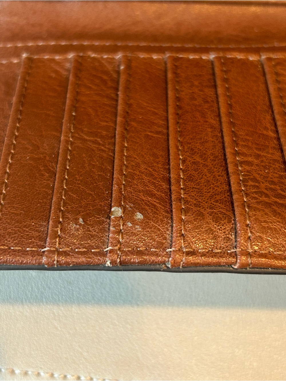 Fossil Brown and Cream Striped Signature Clutch Wallet - Picture 4 of 6